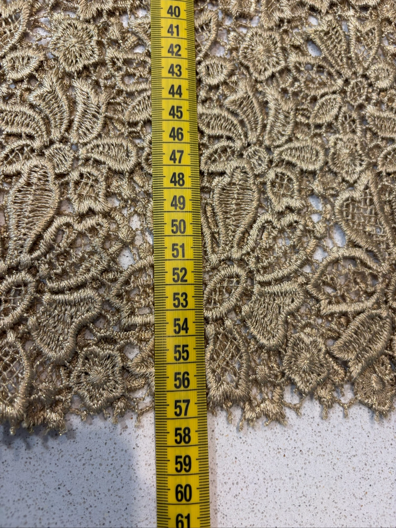 Italian top in golden lace – Size 46 IT 42FR – photo 8